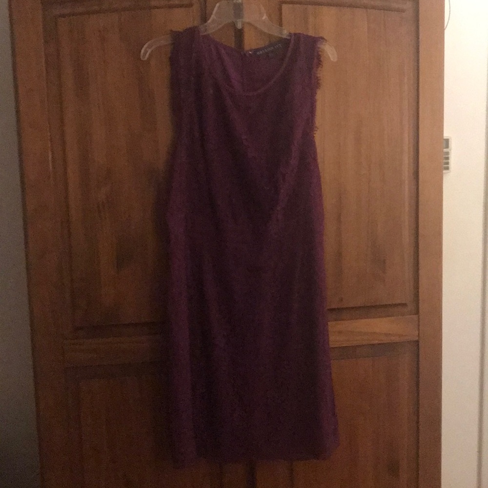 Plum lace dress